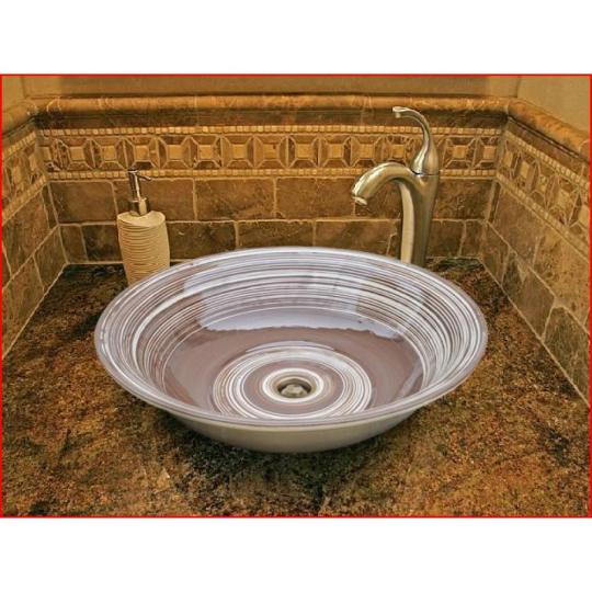 country stredomorska kupelna umyvadlo na pult umiestnitelne umyvadlova misa okruhla granit rucne malovane handemade sanitarne zariadenie hnedy dizajn.jpg